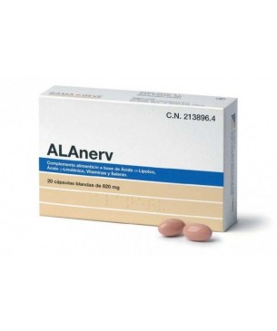 Alanerv 920 mg 20 cápsulas