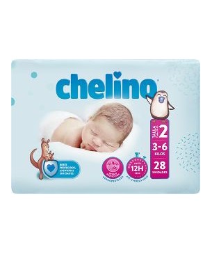 CHELINO PAÑAL INFANTIL T-2 (3 - 6 KG) 28 PAÑALES