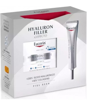 Eucerin Pack Hyaluron Filler piel seca 50 ml + Contorno de ojos